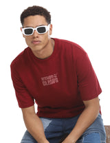 Maroon Oversized Tshirt Unisex