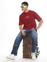 Maroon Oversized Tshirt Unisex