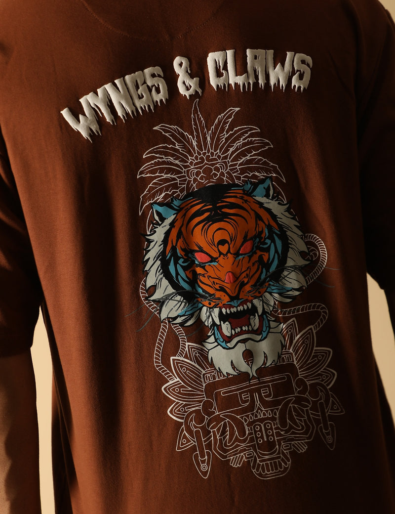 Tiger print puff